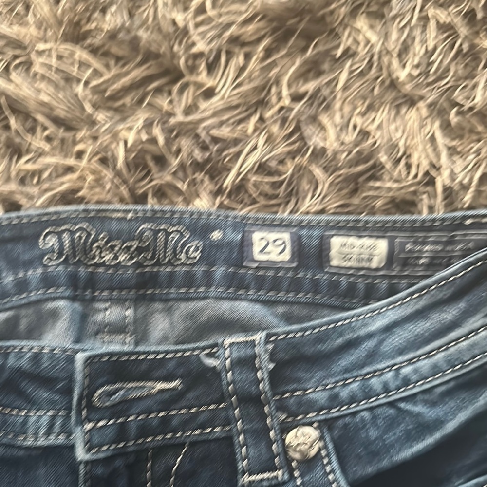 Miss me Blue Embellished Jeans - Picture 2 of 6